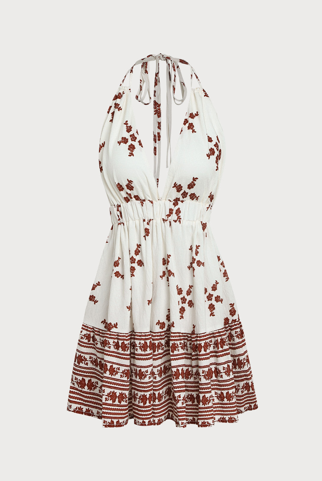 Women's Woven Cotton Printed Cover-ups Sustainable Beach Dress - BERLOOK