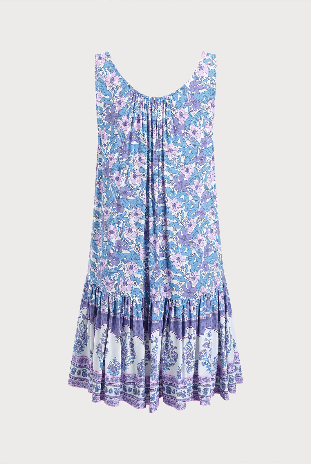 Women's Woven Cotton Printed Cover-ups Sustainable Beach Dress - BERLOOK