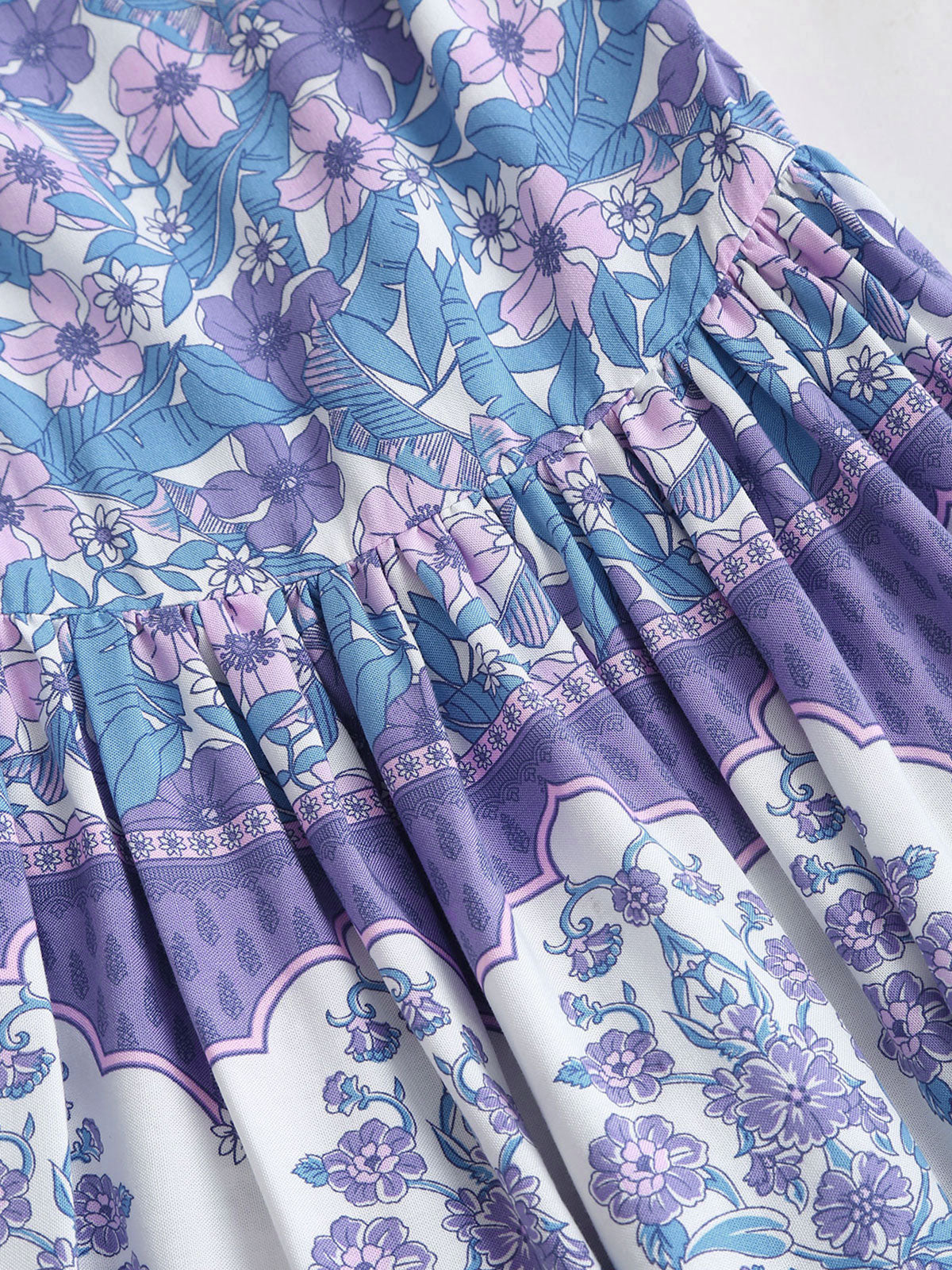 Women's Woven Cotton Printed Cover-ups Sustainable Beach Dress - BERLOOK