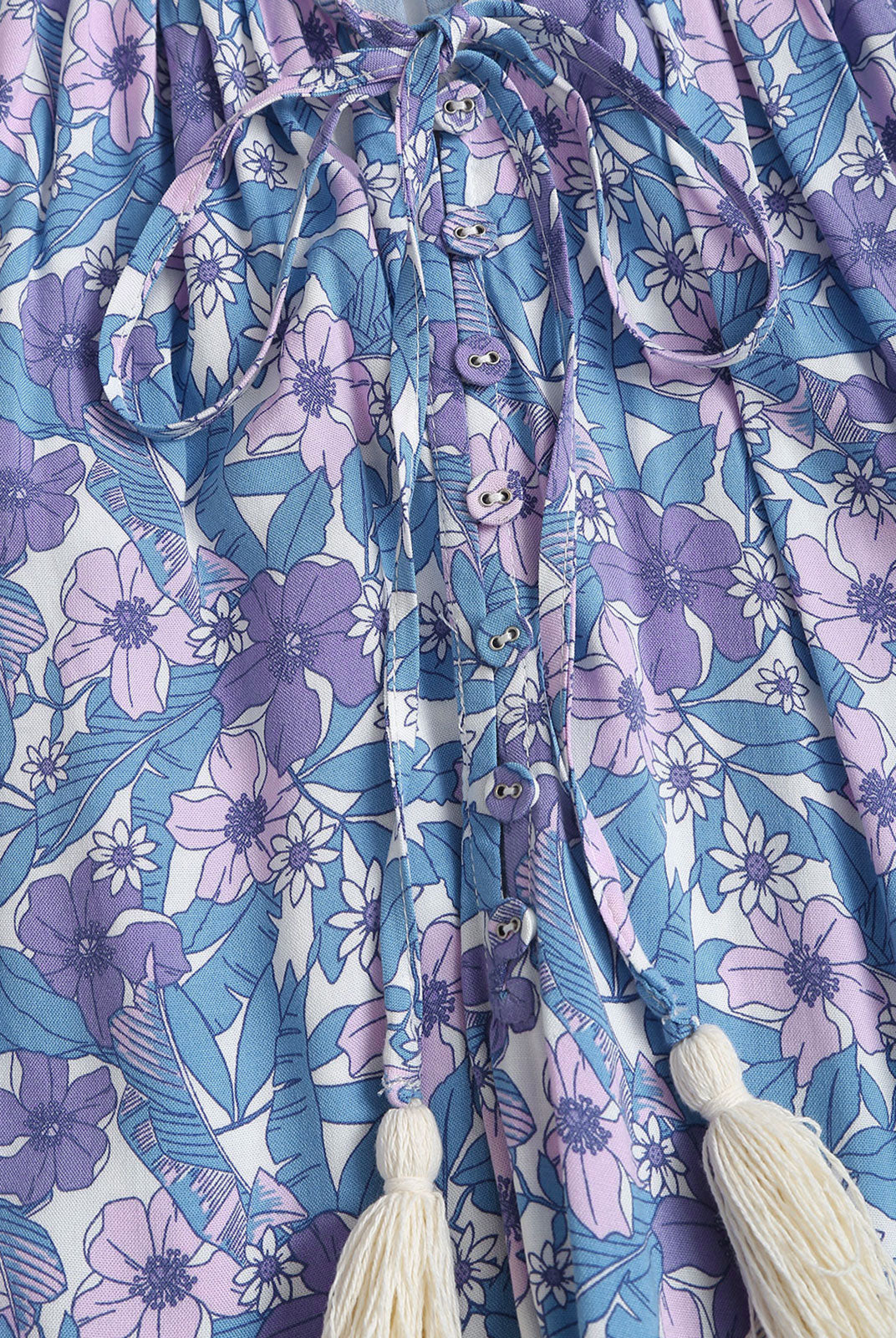 Women's Woven Cotton Printed Cover-ups Sustainable Beach Dress - BERLOOK