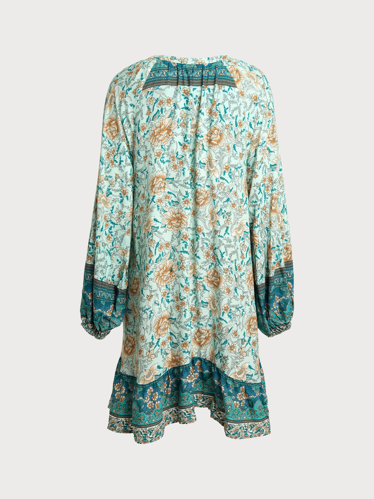 Women's Woven Cotton Printed Cover-ups Sustainable Beach Dress - BERLOOK