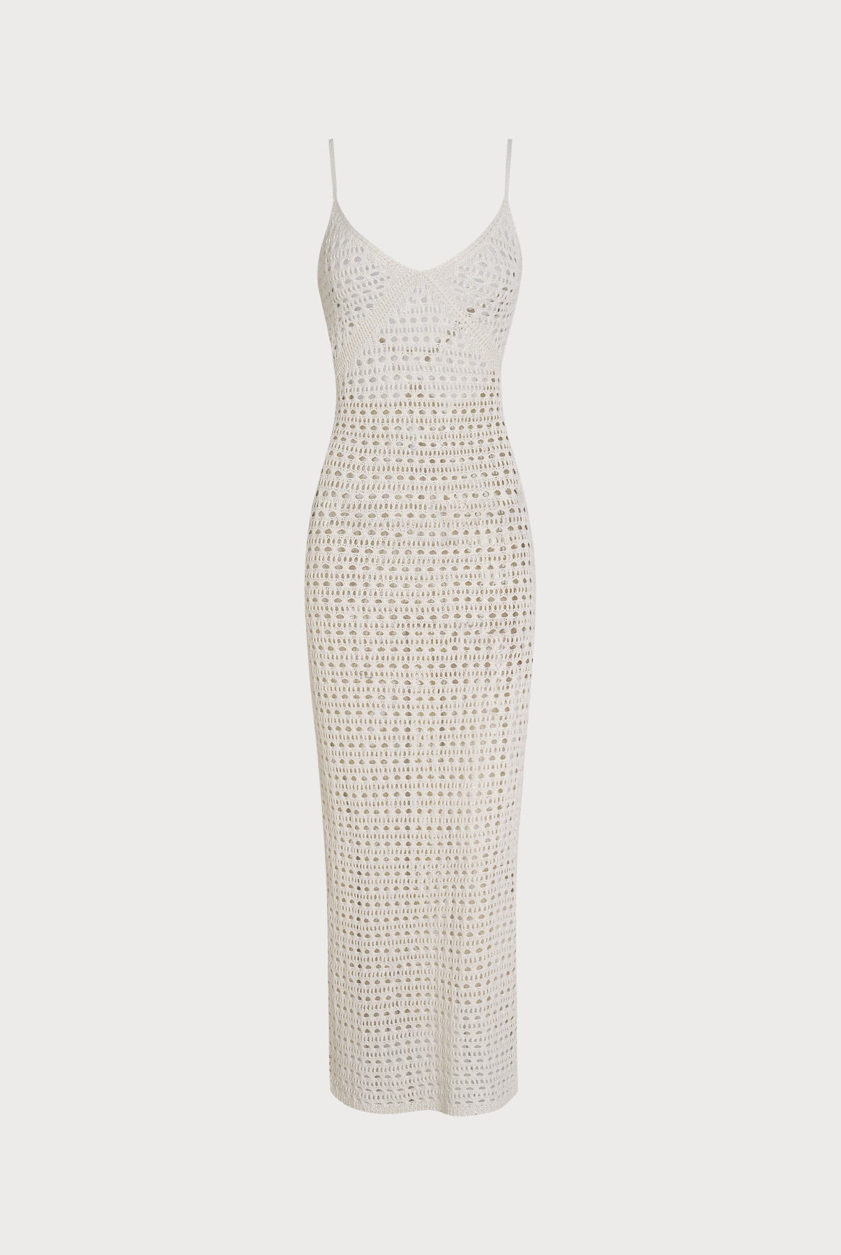 Women's woven openwork slit cover-up White Sustainable Cover-ups - BERLOOK