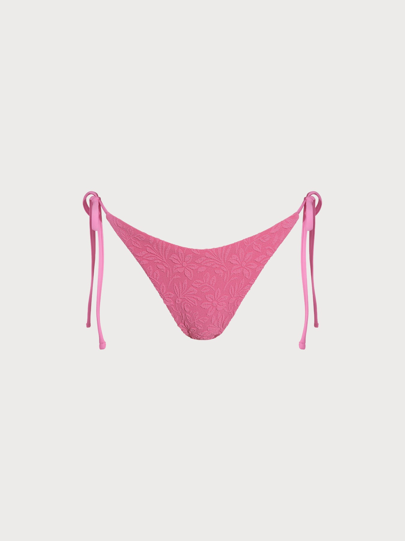 Women's Woven Polyester Bikini Bottoms Pink Sustainable Bikinis - BERLOOK