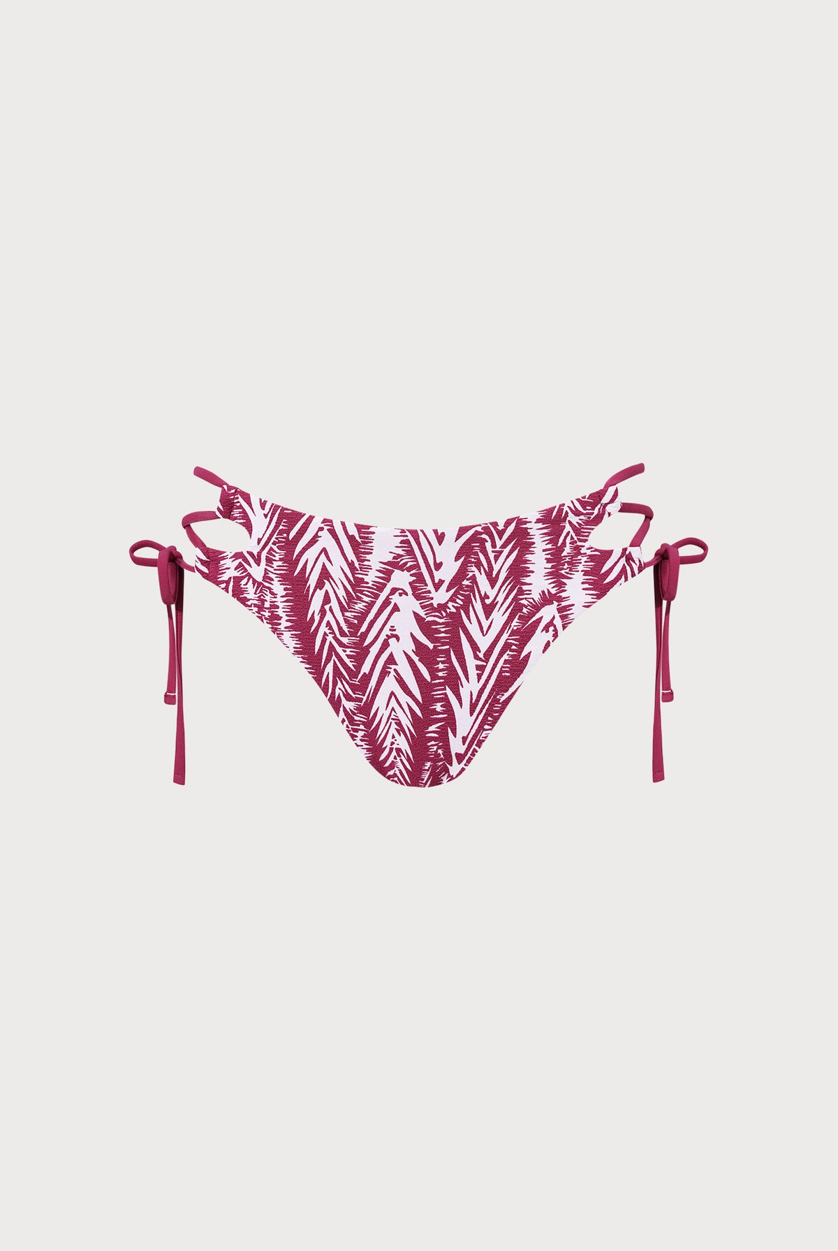 Women's Woven Polyester Bikini Bottoms Wine Red Sustainable - BERLOOK