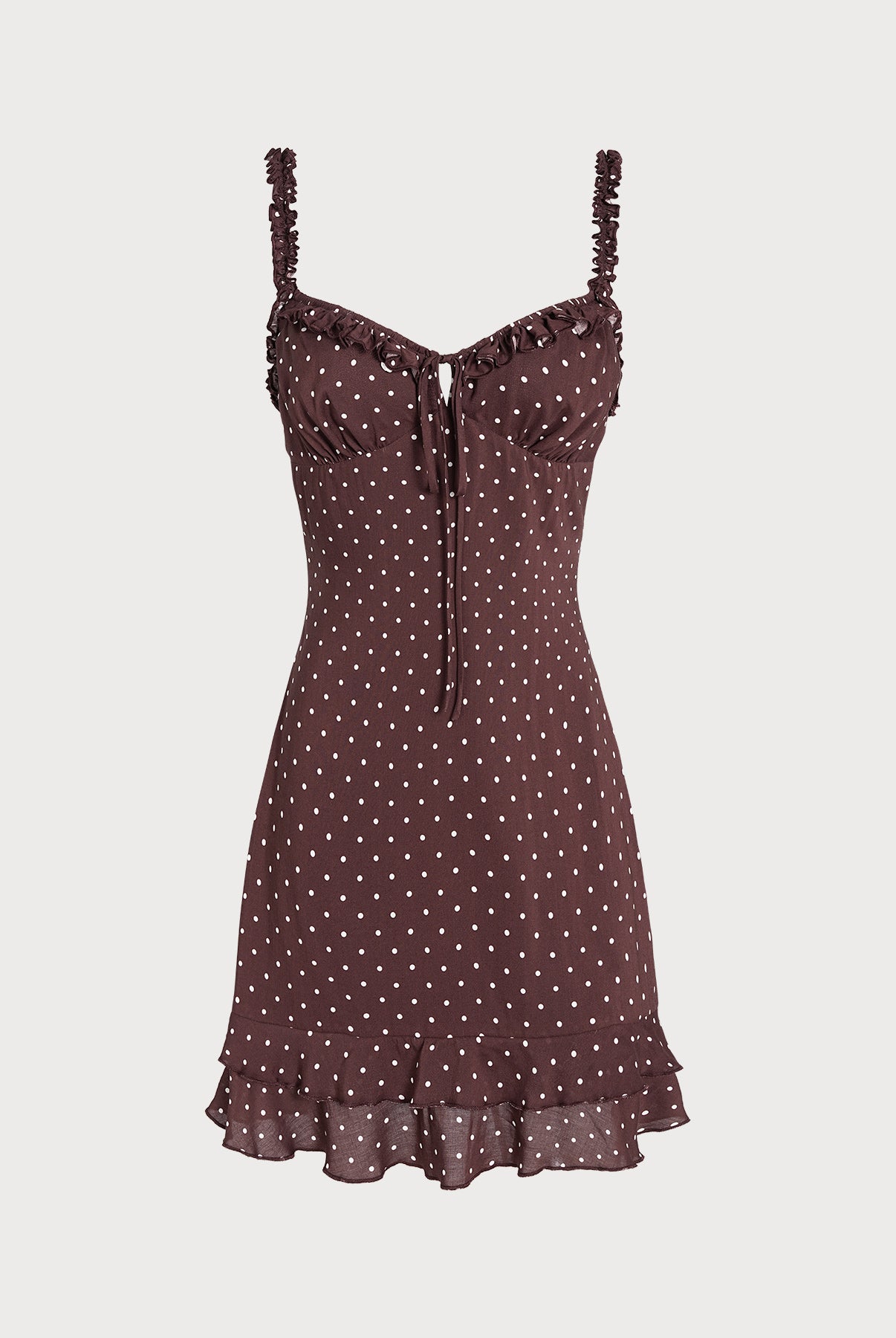 Women's Woven Rayon Cover-ups Brown Sustainable Beach Dress - BERLOOK
