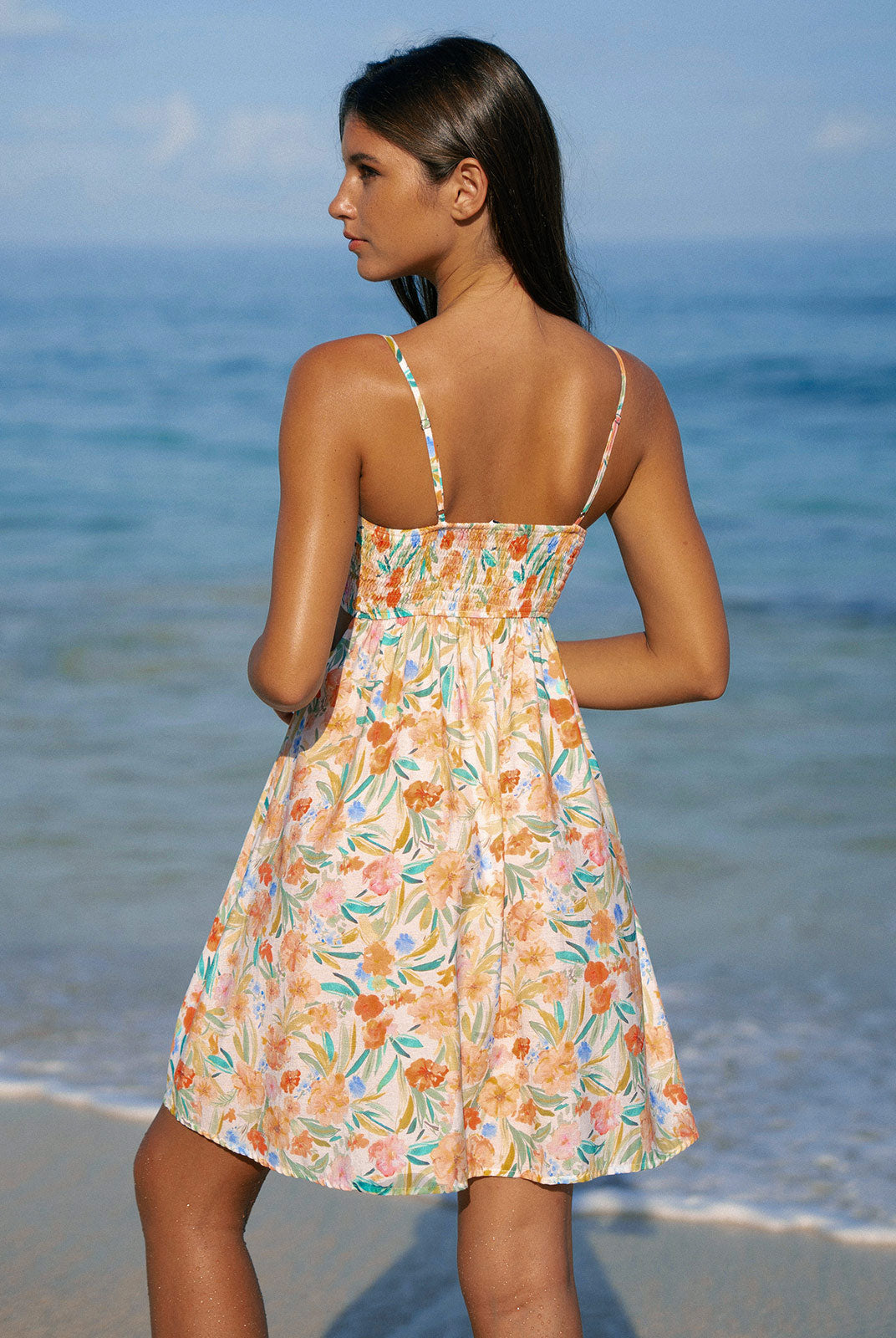 Women's woven rayon Cover-ups Sustainable Beach Dress - BERLOOK