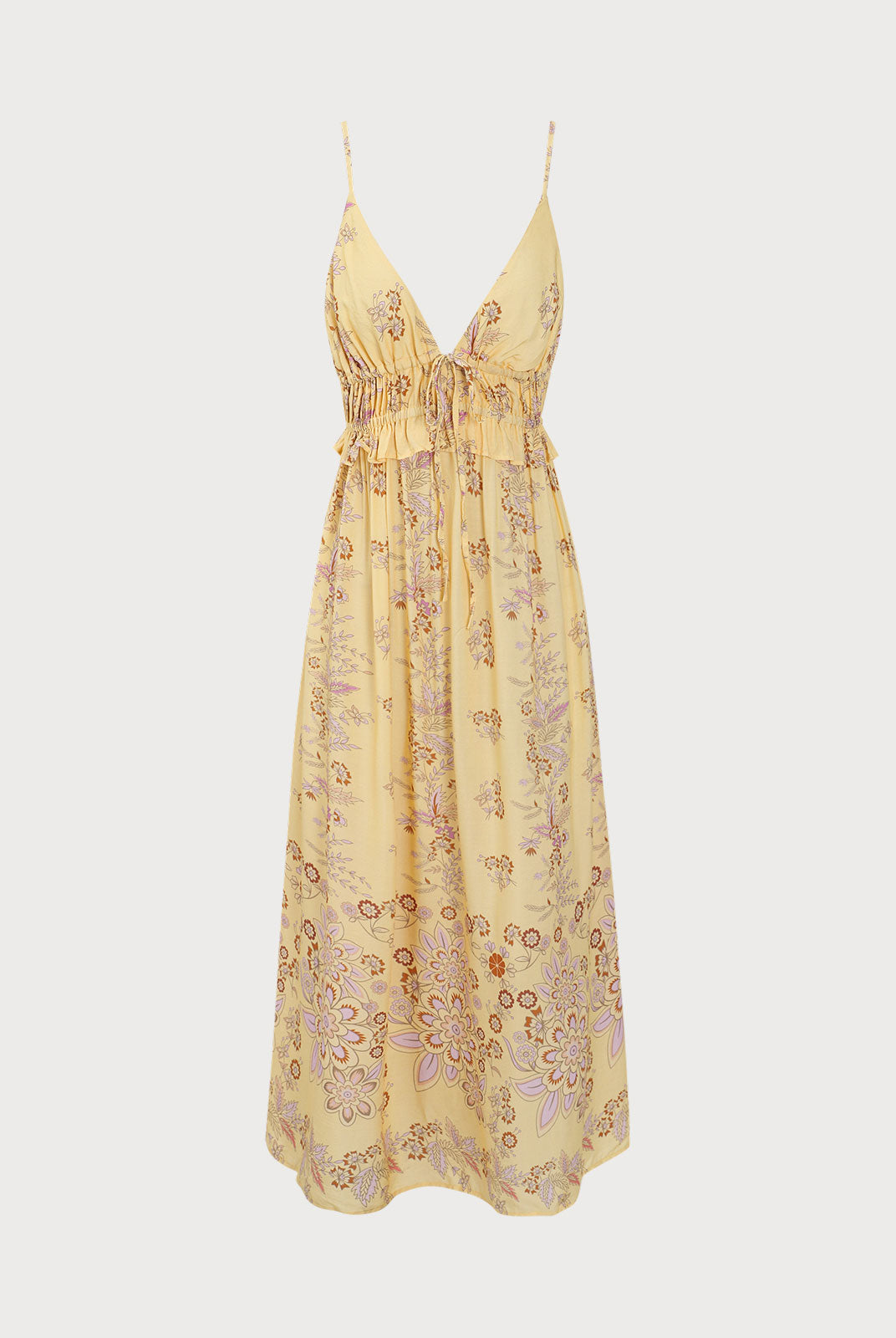 Women's woven rayon Cover-ups Yellow Sustainable Cover-ups - BERLOOK