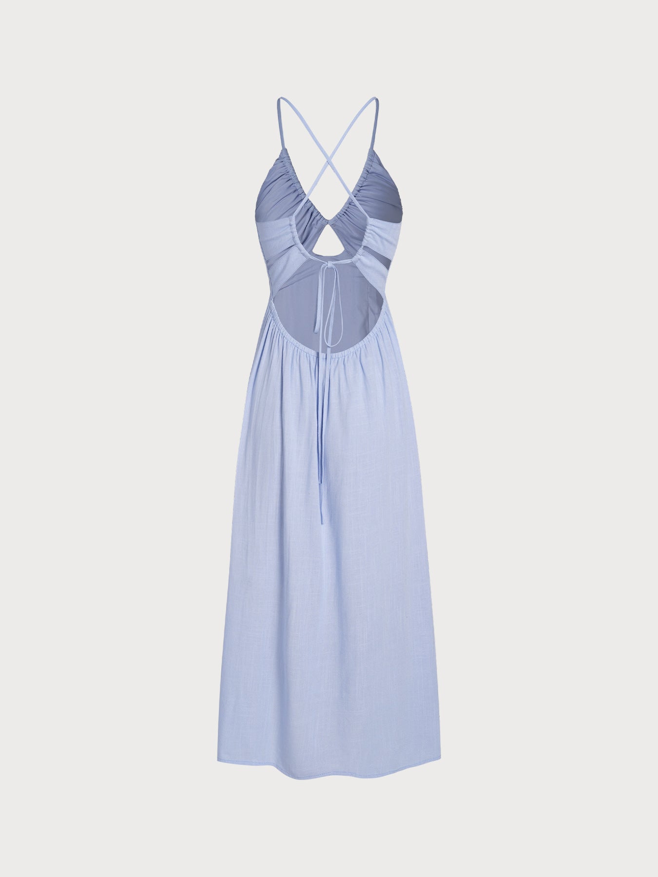 Womens Woven Linen Blended Cover ups Sustainable Beach Dress - BERLOOK