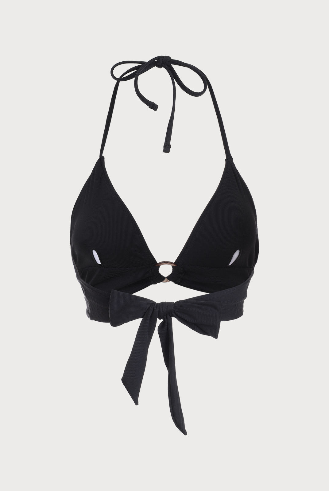 Black Back Tie Bikini Top Sustainable Bikinis - BERLOOK