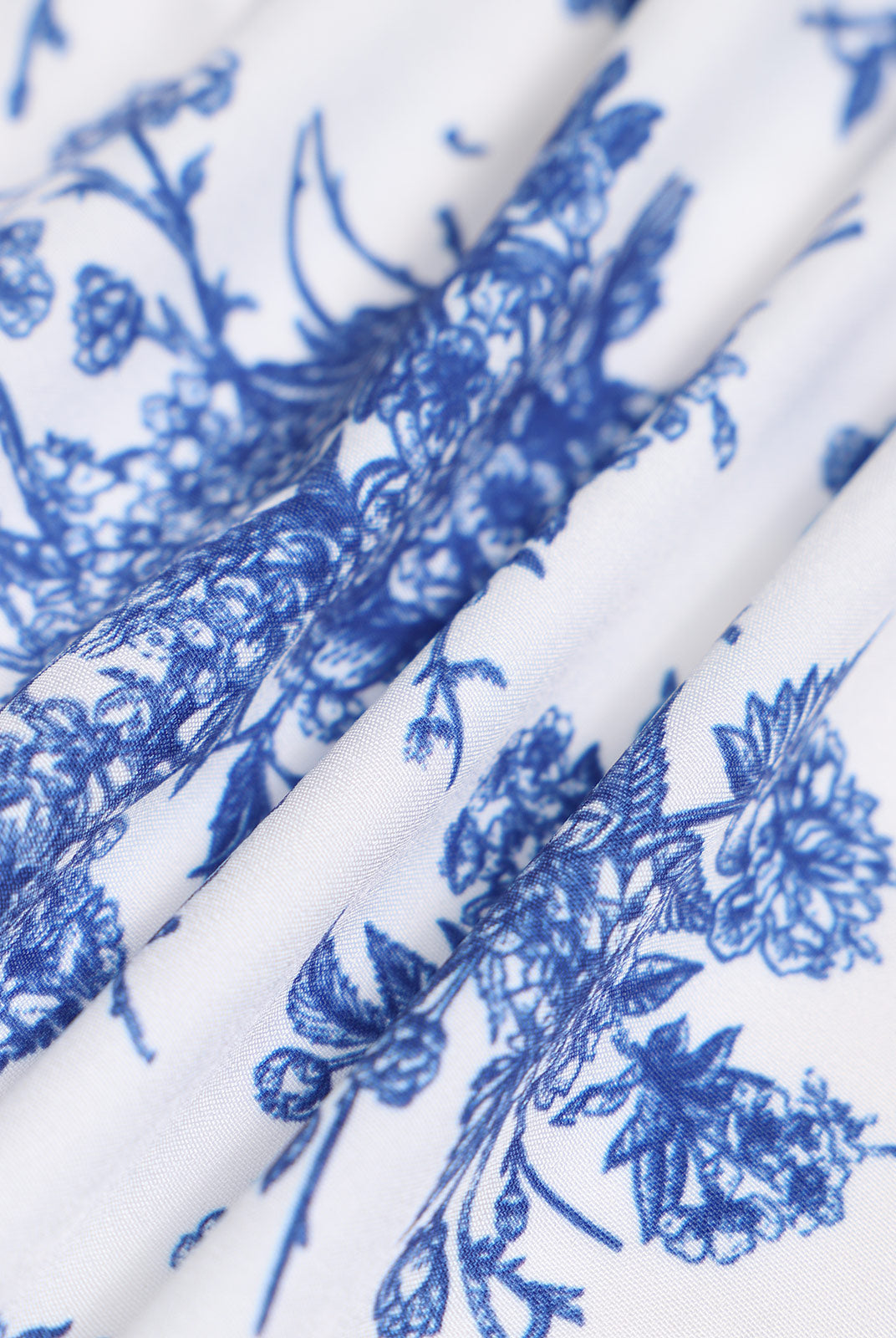 Blue Floral Cover-up Skirt Sustainable Cover-ups - BERLOOK