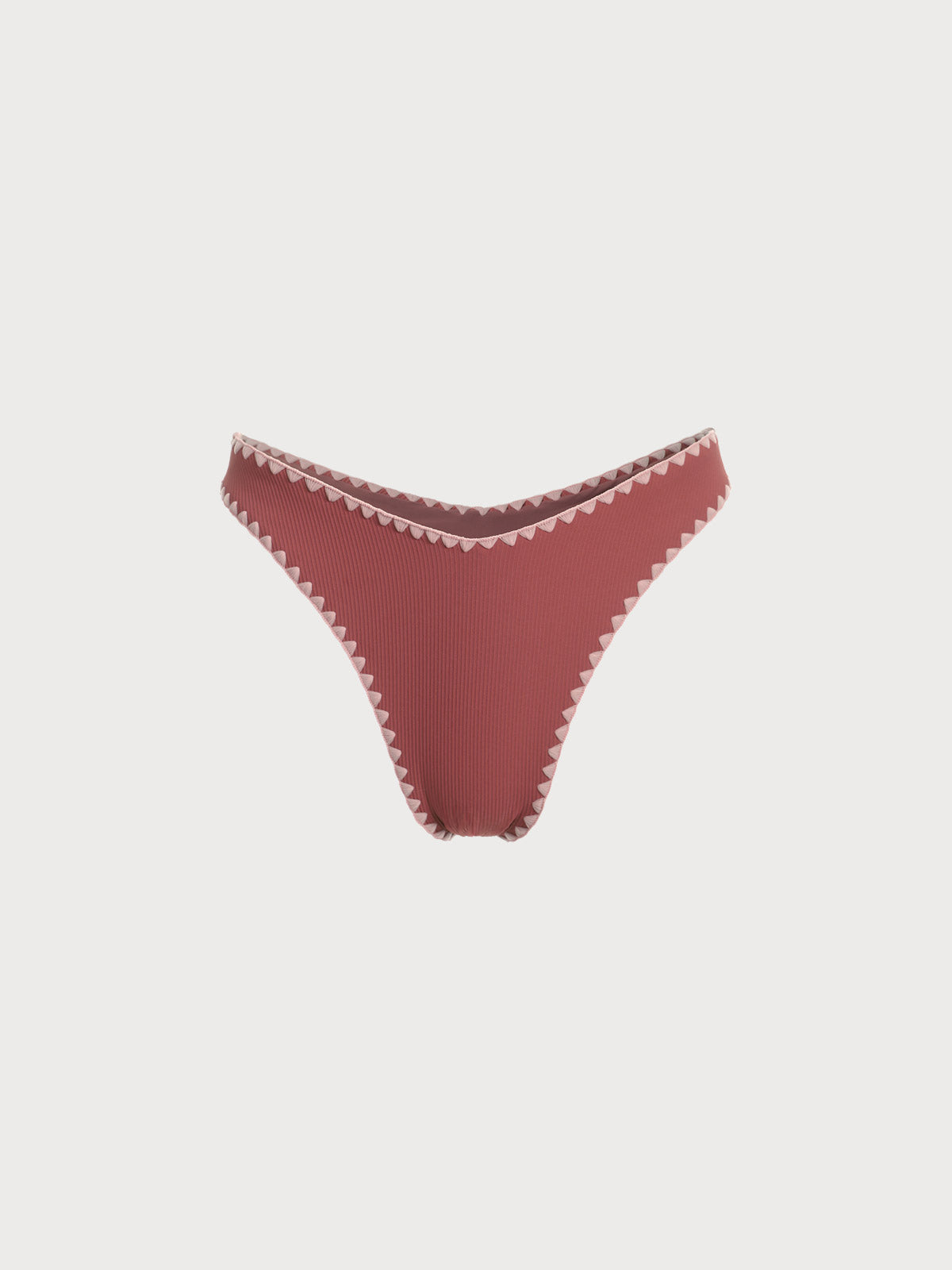 Contrast Stitch Bikini Bottom Sustainable Bikinis - BERLOOK