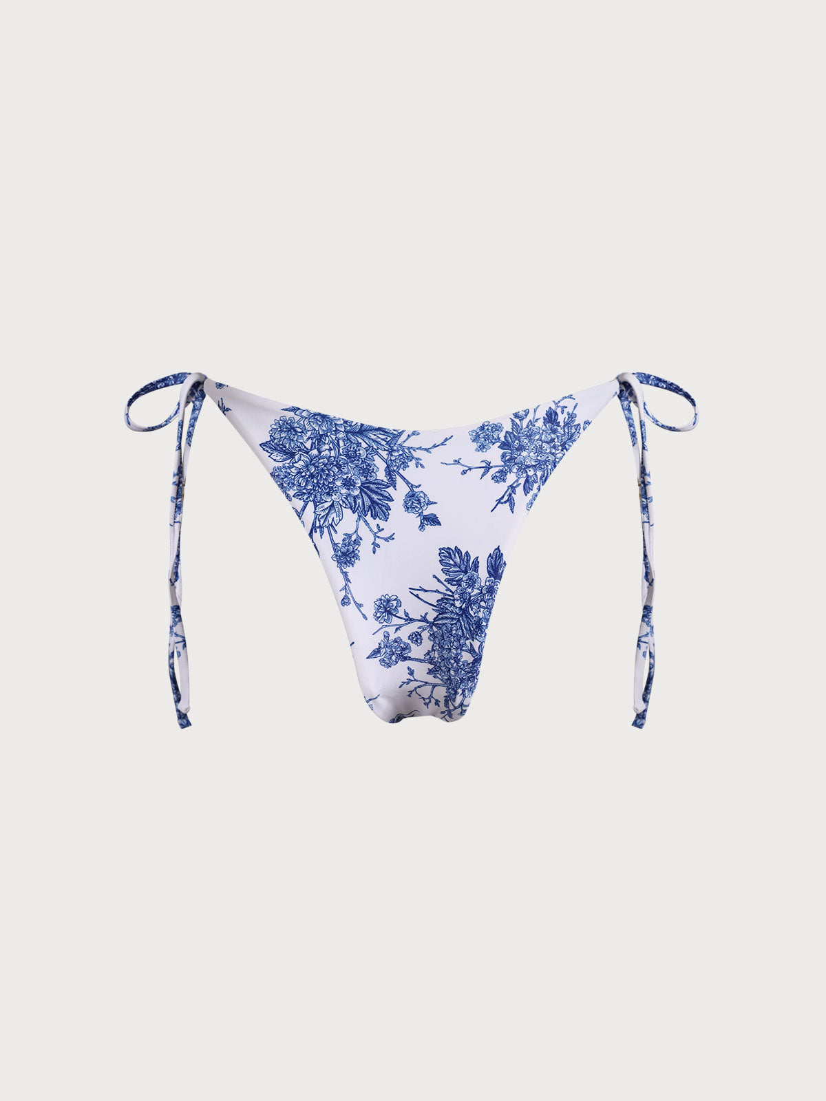 Floral Tie High Cut Leg Bikini Bottom Sustainable Bikinis - BERLOOK