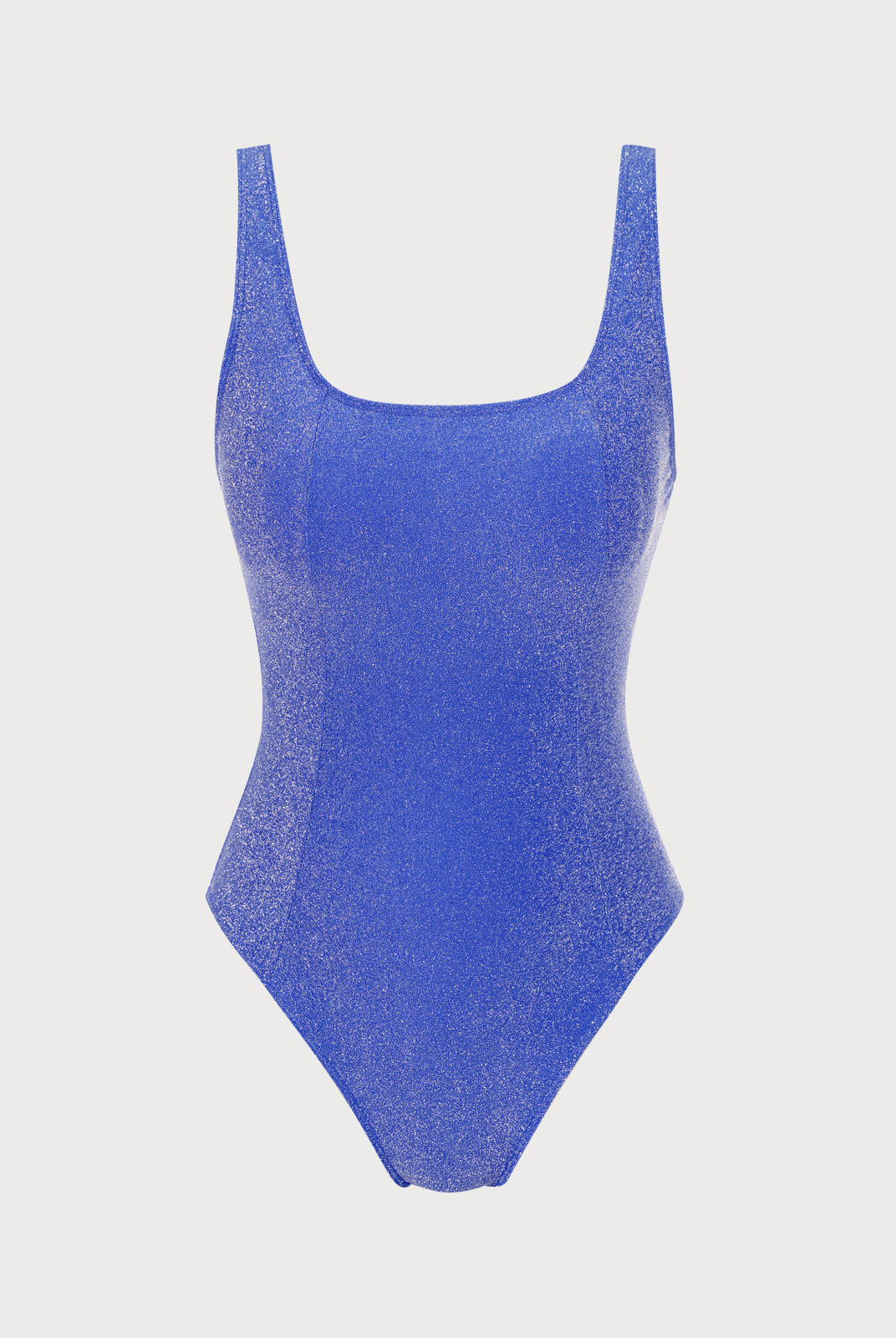 Lurex Plus Size One-Piece Swimsuit Navy Sustainable Plus Size One-Pieces - BERLOOK