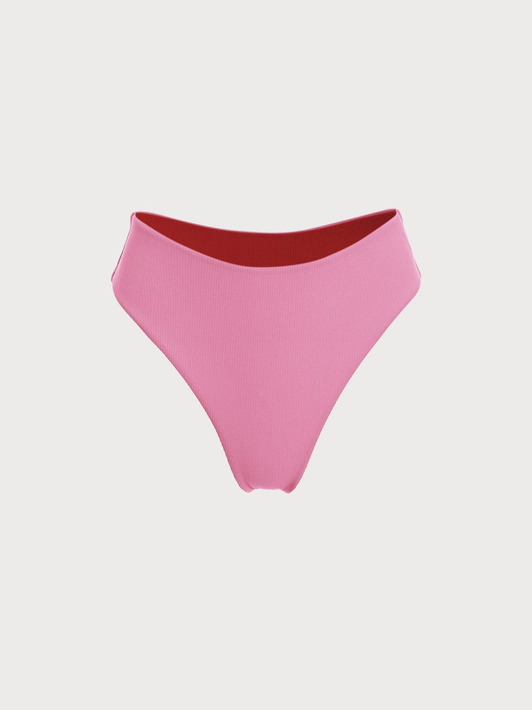 BERLOOK - Sustainable Bikini Bottoms _ Reversible Bikini Bottom-Red