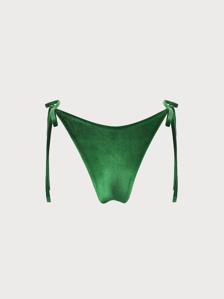 BERLOOK - Sustainable Bikini Bottoms _ Velvet Tie Side Bikini Bottom