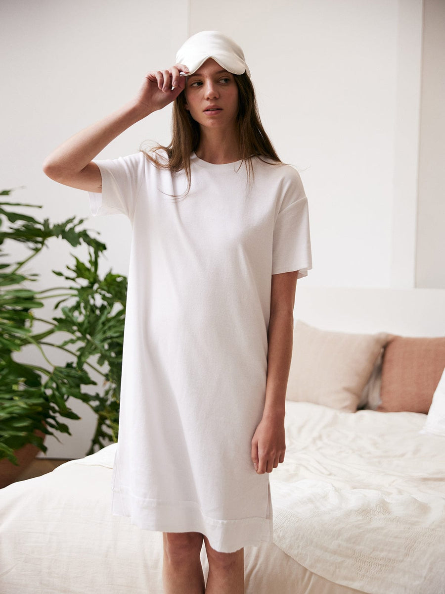 Tee dress online white