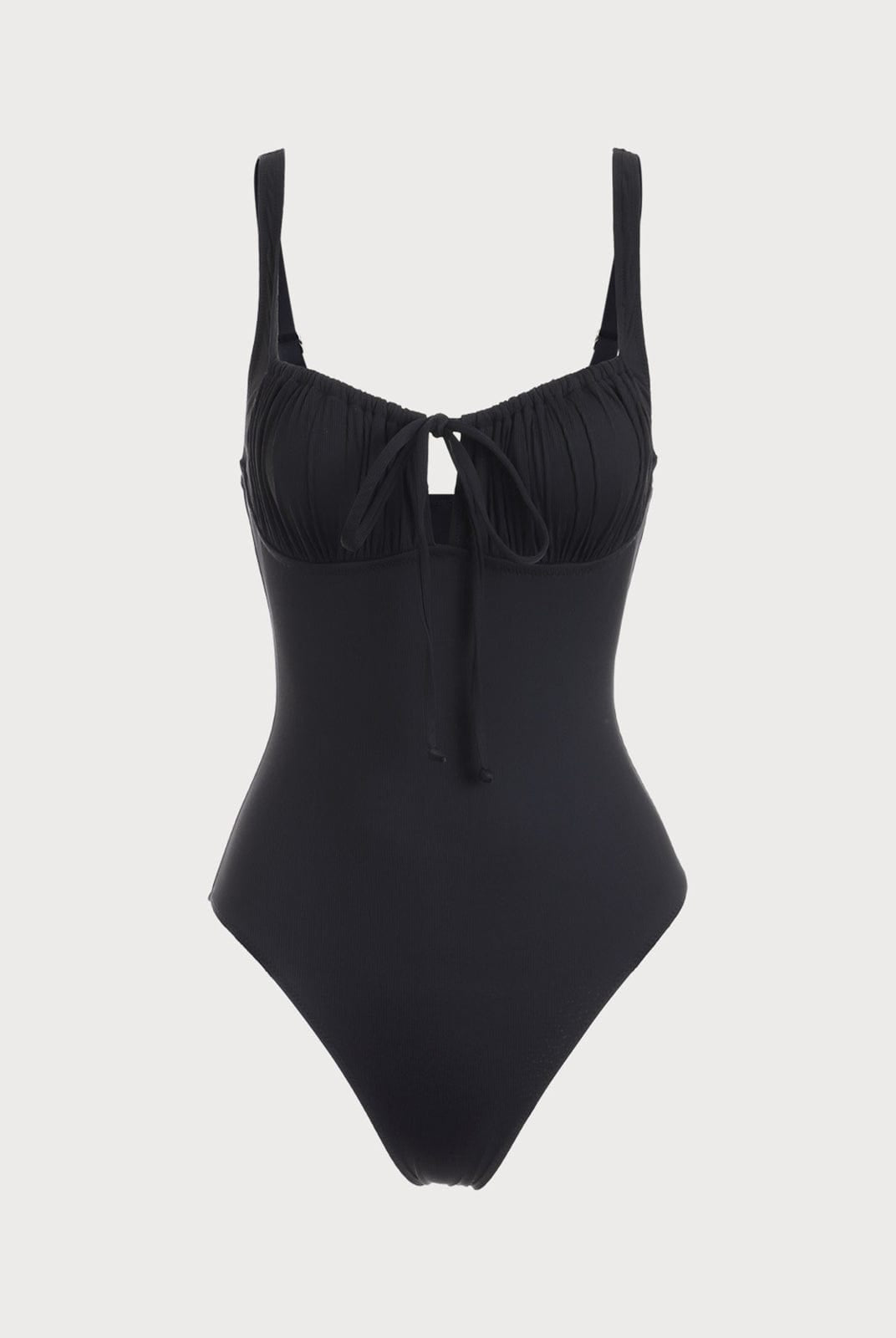 BERLOOK - Sustainable One-Pieces _ Cutout Tie One-Piece Swimsuit