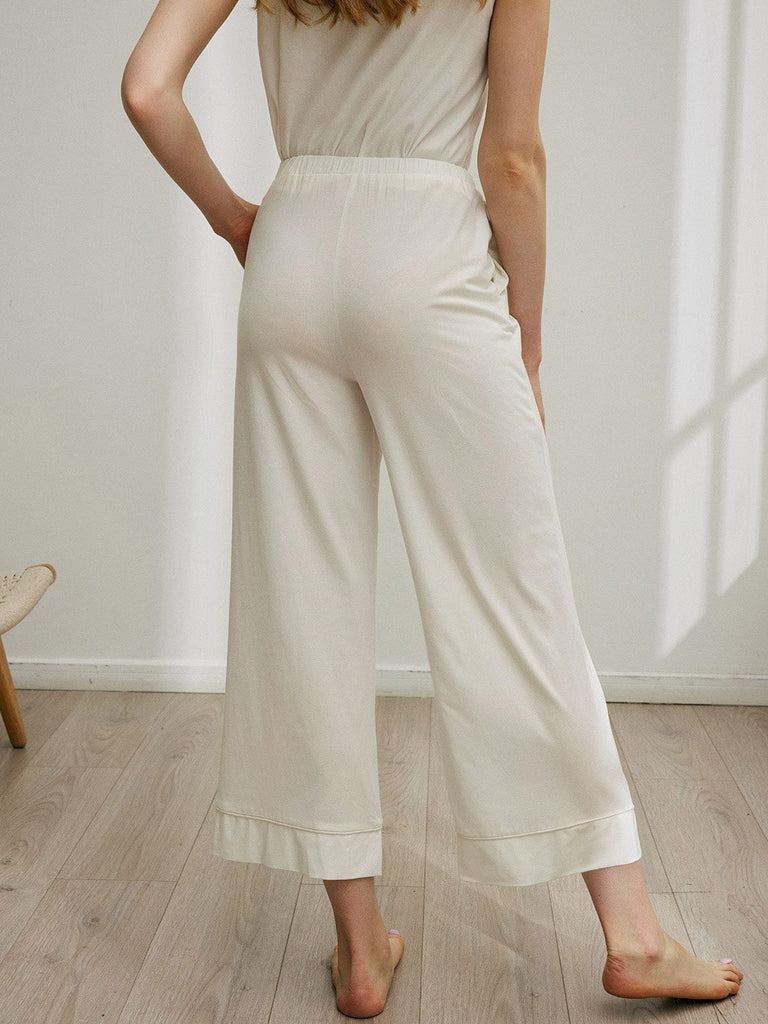 BERLOOK - Sustainable Pajama Bottoms _ Elastic Waist Pocket TENCEL™ Modal Fibers Pajama Pants
