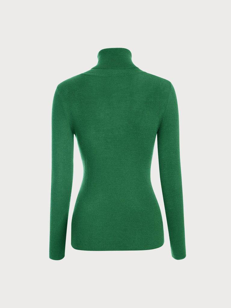 BERLOOK - Sustainable Sweaters & Knits _ Turtleneck Long Sleeve Knit Top