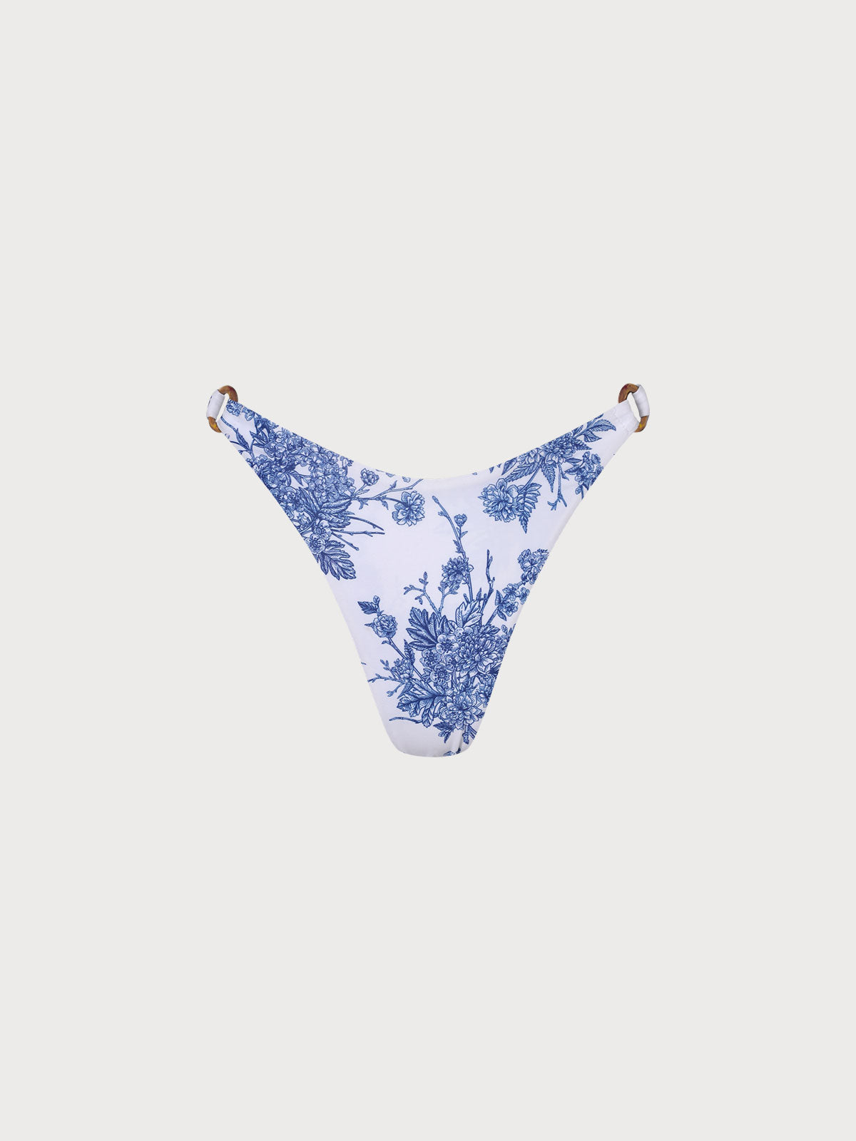 Floral O-Ring High Cut Bikini Bottom - Bikini Bottoms - BERLOOK
