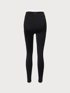 Black Natural Waisted Leggings 25" - Yoga Leggings - BERLOOK