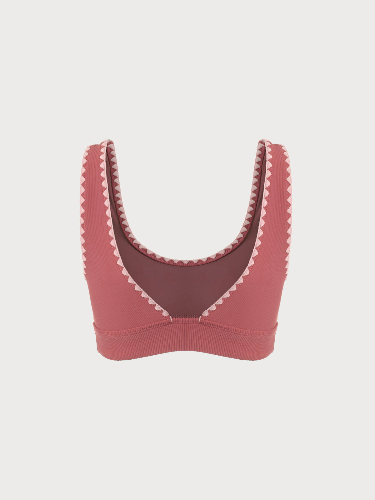 Tie Back Scoop Bikini Top & Reviews - Brick Red - Sustainable