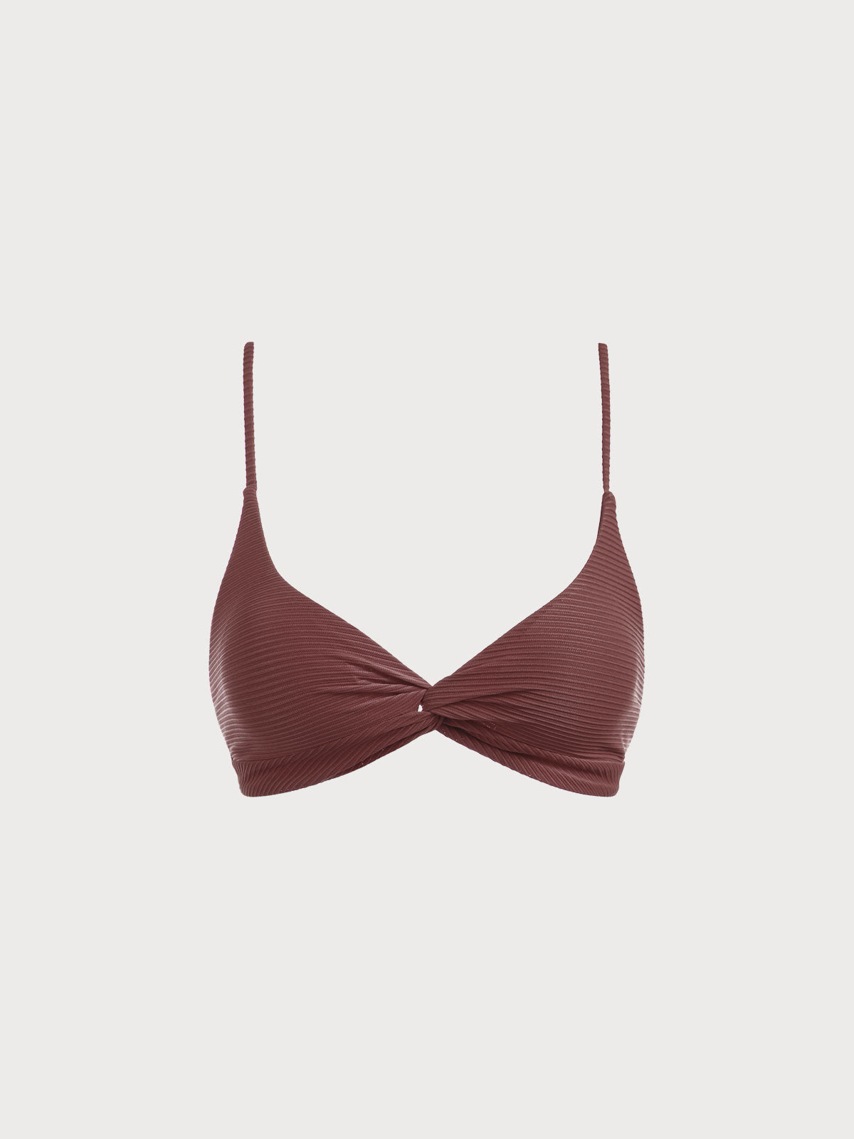 Coffee Twist Backless Bikini Top - Bikini Tops - BERLOOK