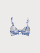 Ruched Cutout Floral Bikini Top - Bikini Tops - BERLOOK
