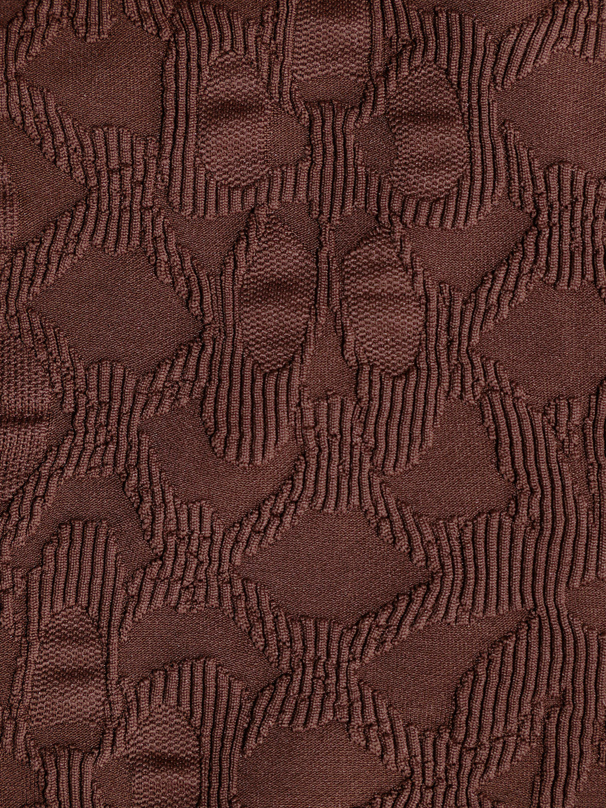 Dark Coffee Jacquard X Cross Bikini Top - Bikini Tops - BERLOOK