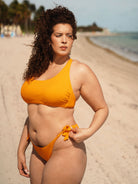 Solid Tie Plus Size Bikini Bottom - Plus Size Bikini Bottoms - BERLOOK