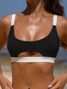 Contrast Trim Bikini Top - Bikini Tops - BERLOOK
