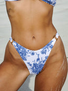 Floral O-Ring High Cut Bikini Bottom - Bikini Bottoms - BERLOOK