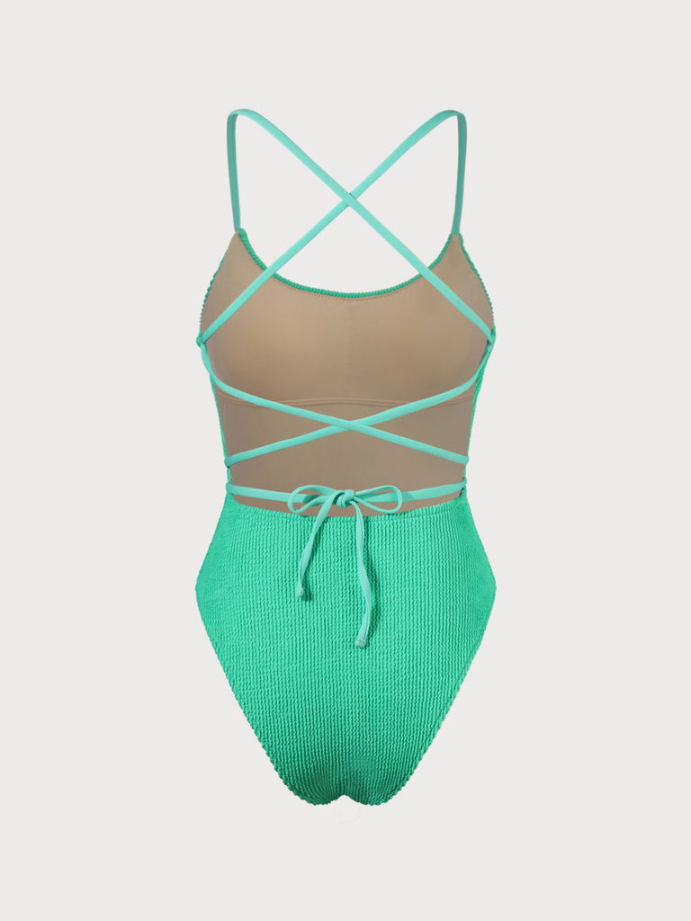 Backless Tie One-Piece Swimsuit Sustainable One-Pieces - BERLOOK