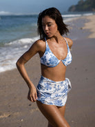 Backless Underwire Floral Bikini Top Sustainable Bikinis - BERLOOK