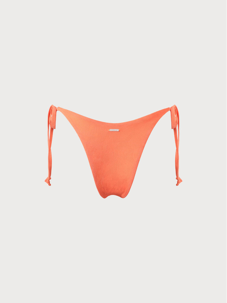 Beaded Side Tie Bikini Bottom Sustainable Bikinis - BERLOOK