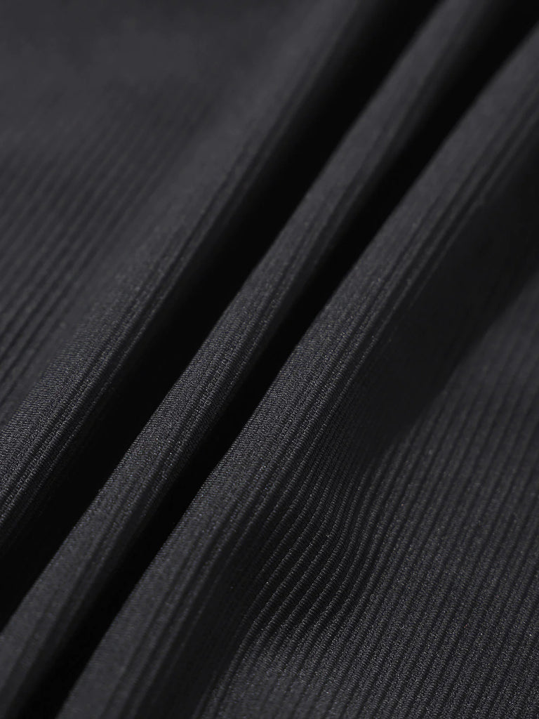 Black Cross Back Plus Size One-Piece Swimsuit Sustainable Plus Size One-Pieces - BERLOOK