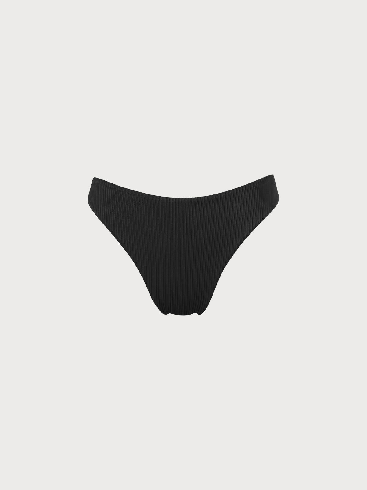 Black Low Waisted Bikini Bottom Sustainable Bikinis - BERLOOK