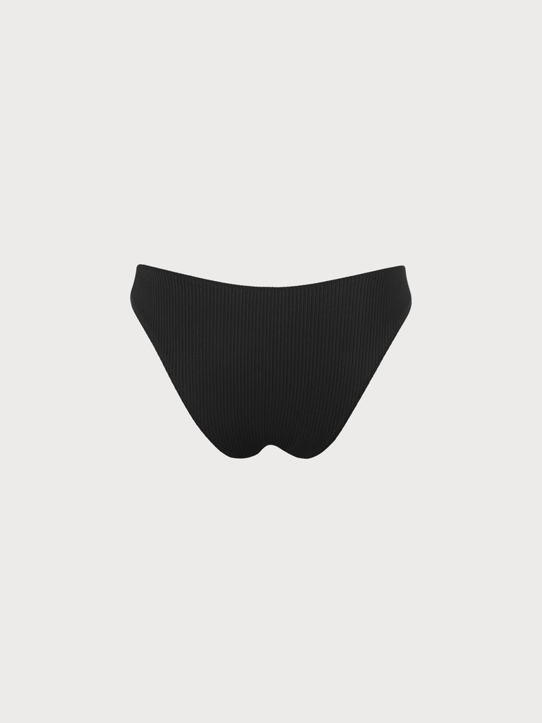 Black Low Waisted Bikini Bottom Sustainable Bikinis - BERLOOK