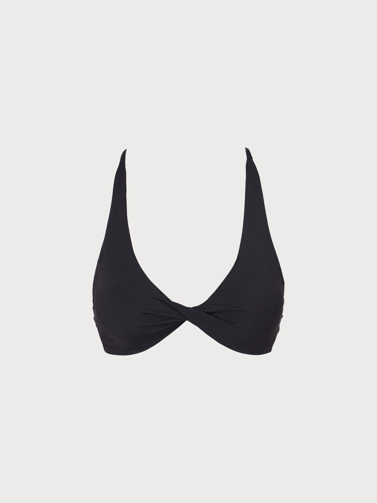 Black Twist Front Sports Bra & Reviews - Black - Sustainable Yoga Tops