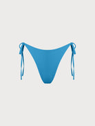 Blue Reversible Tie Bikini Bottom Blue Sustainable Bikinis - BERLOOK