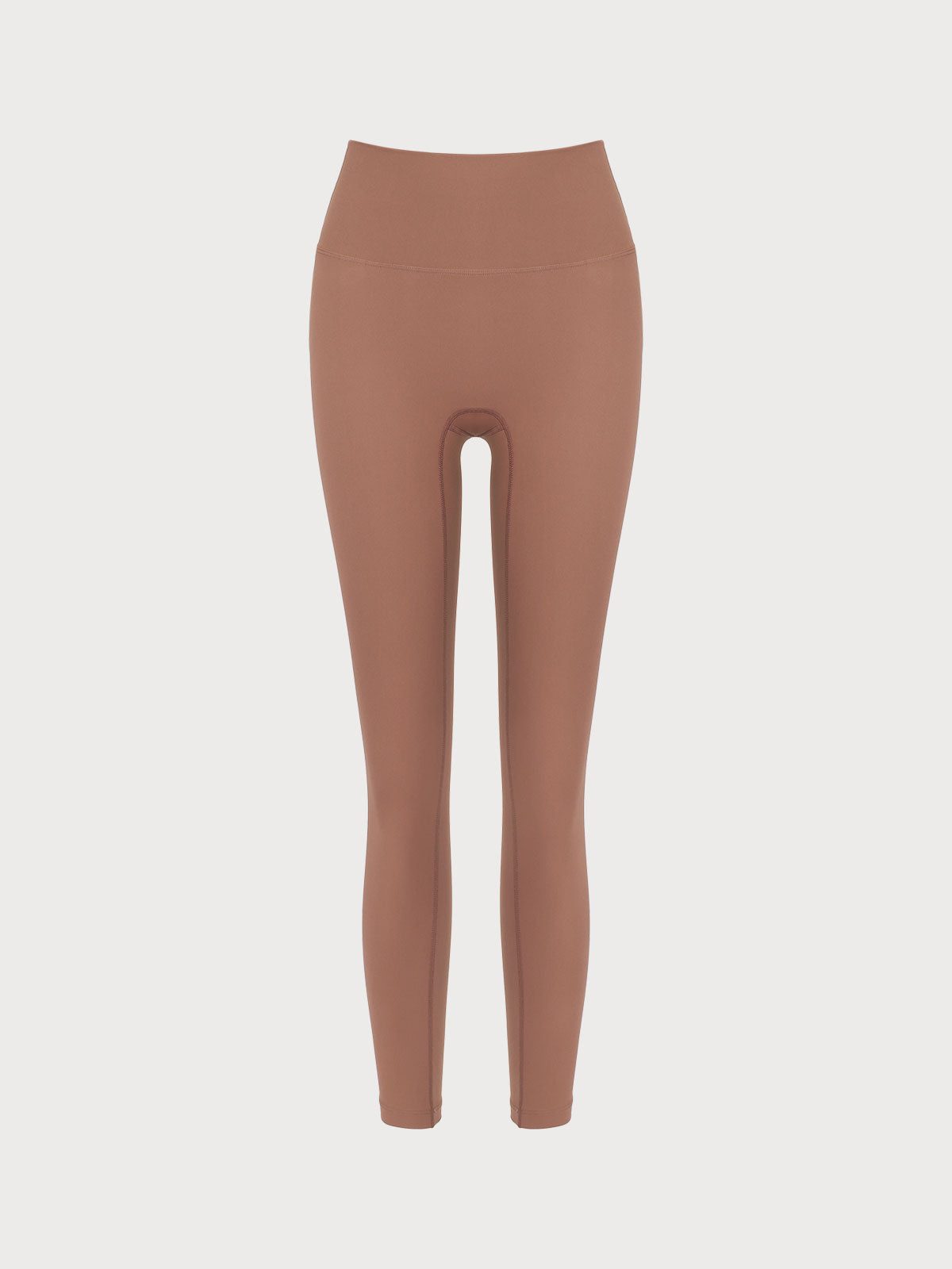 Brown Middle Waisted Leggings 25”