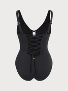 CWomen's Knitted Nylon One-Piece Swimsuit Sustainable Plus Size One-Pieces - BERLOOK