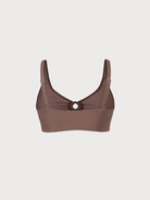 Caramel O-Ring Plus Size Tankini Top Sustainable Plus Size Tankinis - BERLOOK