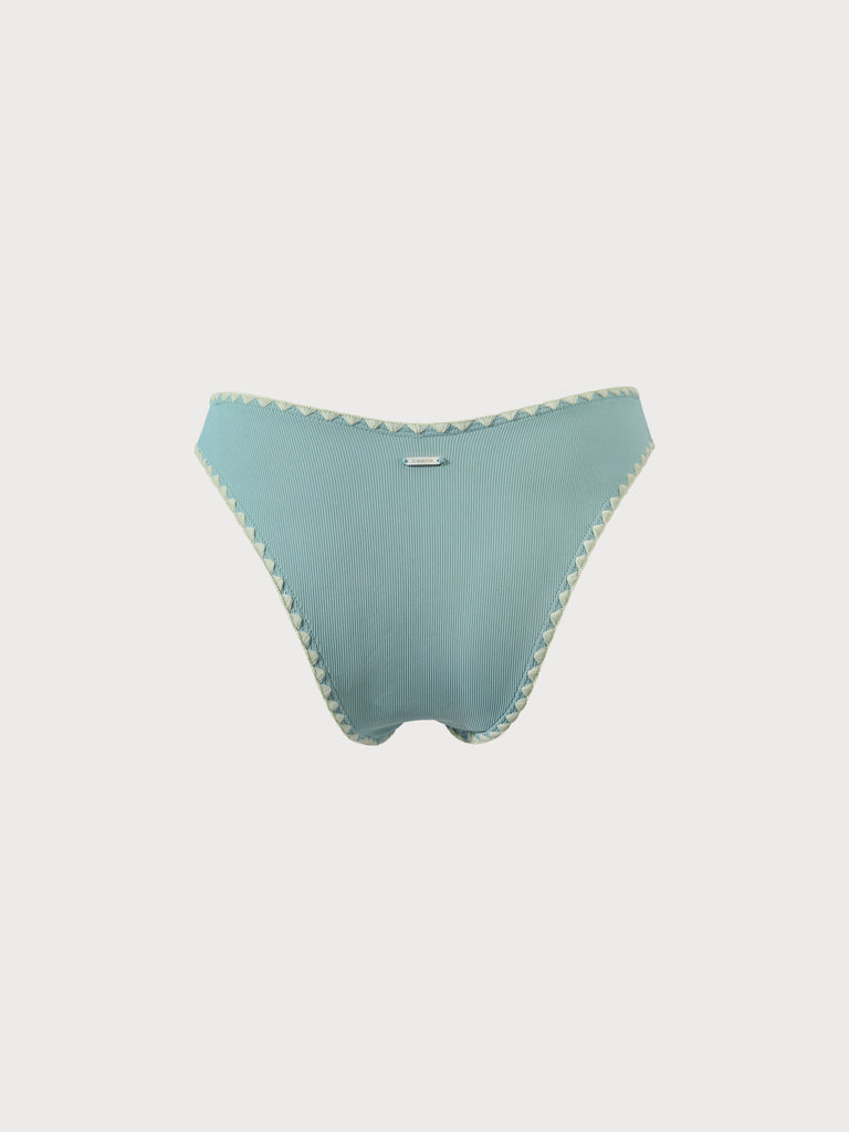 Contrast Stitch Bikini Bottom Sustainable Bikinis - BERLOOK