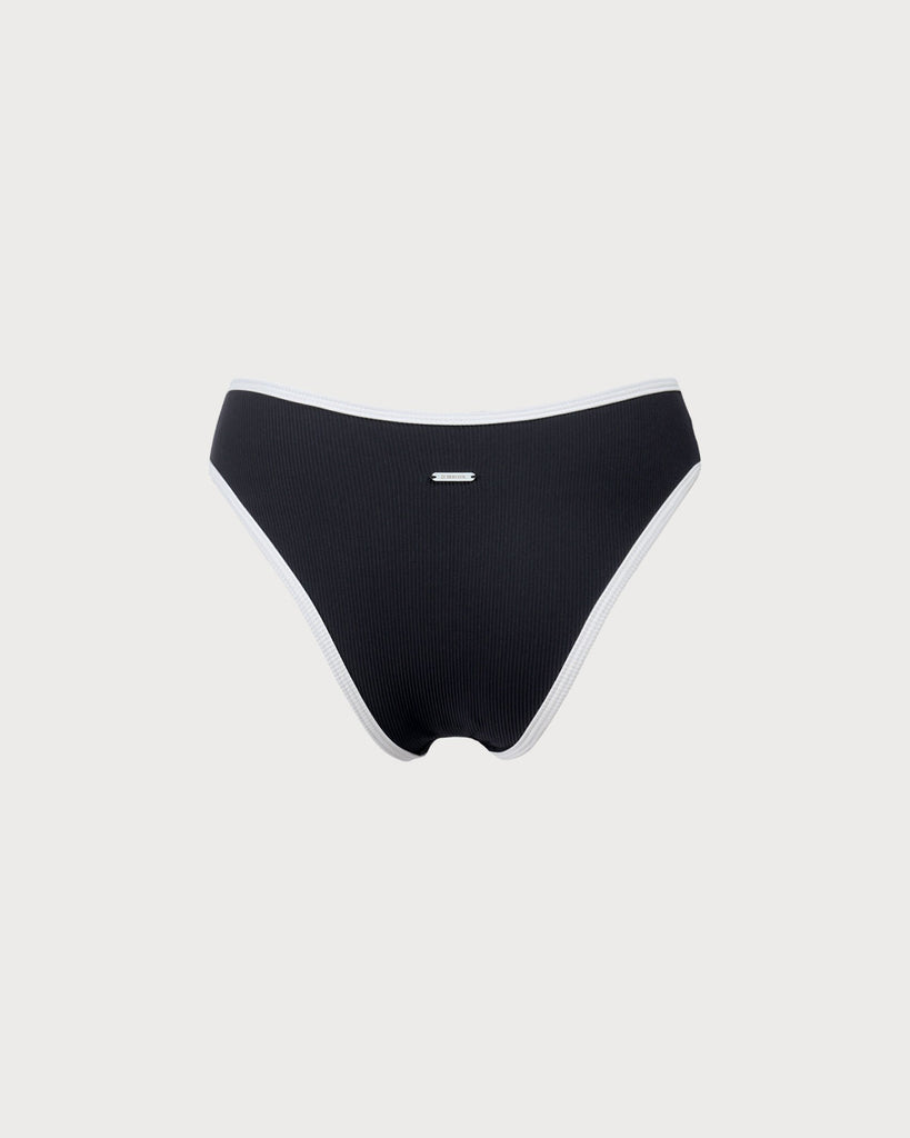 Contrast Trim Bikini Bottom Sustainable Bikinis - BERLOOK