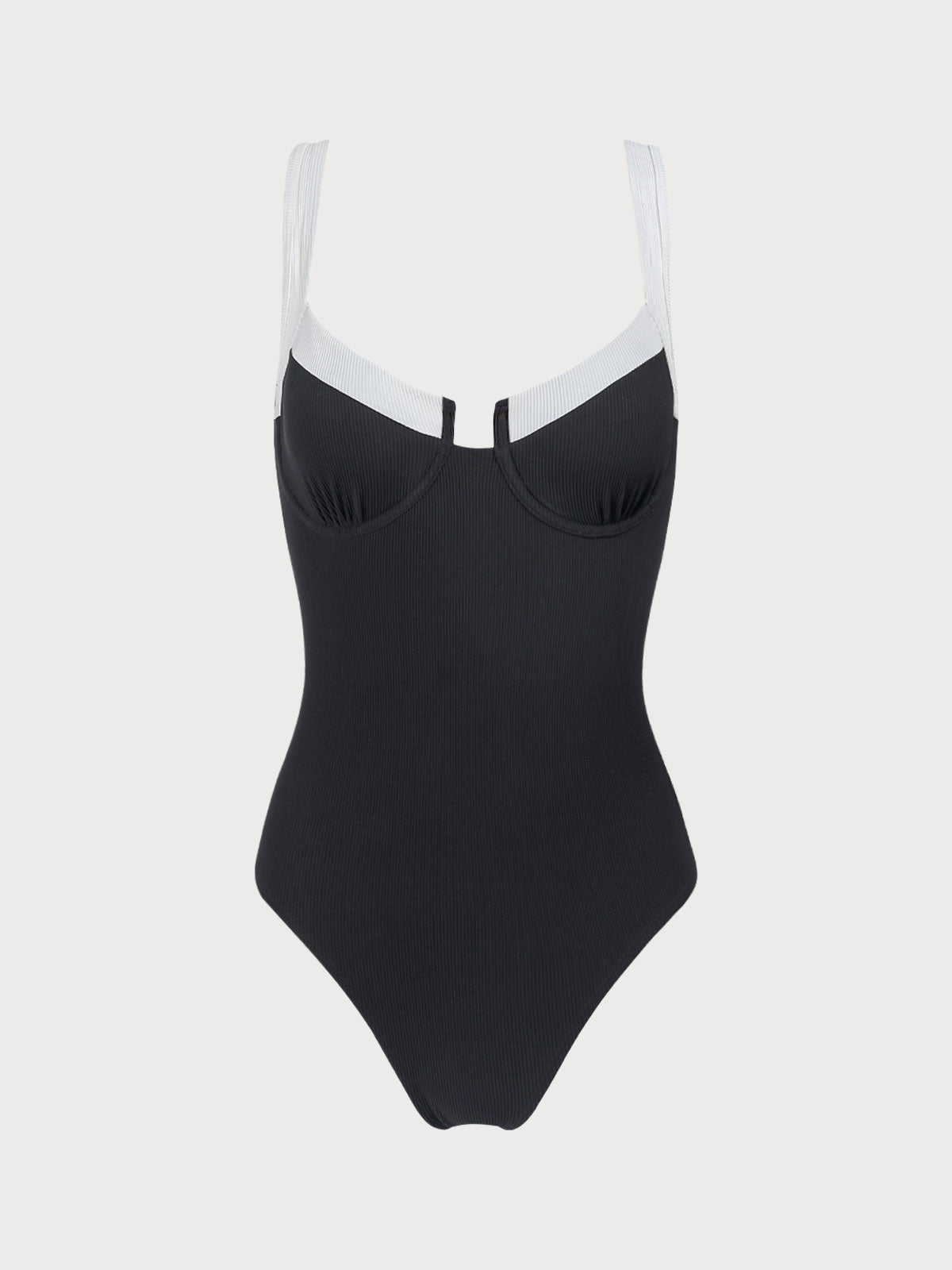 Contrast one piece swimsuit – Handmade by Lucy Bea