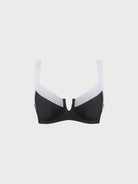 Contrast Trim Plus Size Bikini Top Sustainable Plus Size Bikinis - BERLOOK