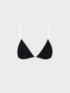 Contrast Trim Triangle Bikini Top Sustainable Bikinis - BERLOOK