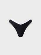 Contrast Trim V-Cut Bikini Bottom Sustainable Bikinis - BERLOOK