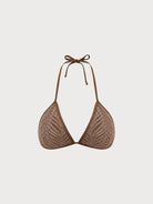 Crochet Halter Triangle Bikini Top Sustainable Bikinis - BERLOOK